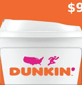 Dunkin Donuts $9 Gift Card US
