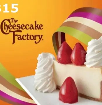 Cheesecake Factory $15 Gift Card US