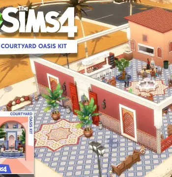 The Sims 4 - Courtyard Oasis Kit DLC PC EA App CD Key