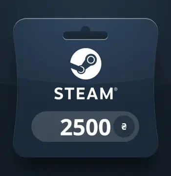 Steam Wallet UAH 2500 Gift Card UA