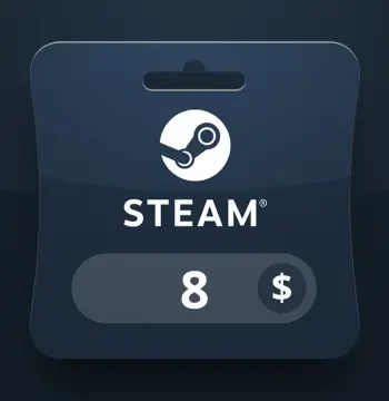 Steam Wallet USD 8 Gift Card BO