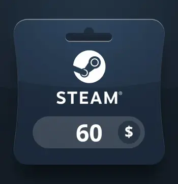 Steam Wallet USD 60 Gift Card BT