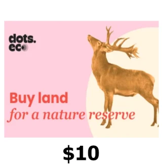 Dots.eco - Buy Land for Nature Reserves $10 Gift Card US