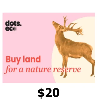 Dots.eco - Buy Land for Nature Reserves $20 Gift Card US