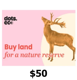 Dots.eco - Buy Land for Nature Reserves $50 Gift Card US