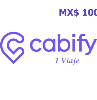 Cabify 1 Viaje MX$100 Gift Card MX