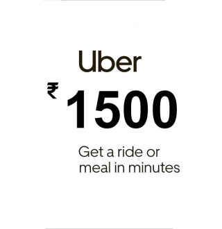 Uber INR 1500 Gift Card IN
