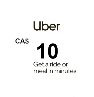 Uber CAD 10 Gift Card CA