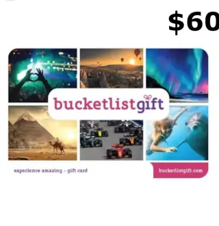 BucketlistGift USD 60 Gift Card US
