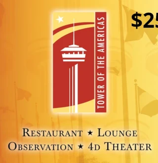 Tower of the Americas USD 25 Gift Card US