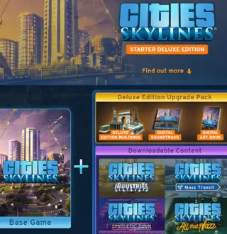 Cities: Skylines Starter Deluxe Edition Bundle PC Steam CD Key