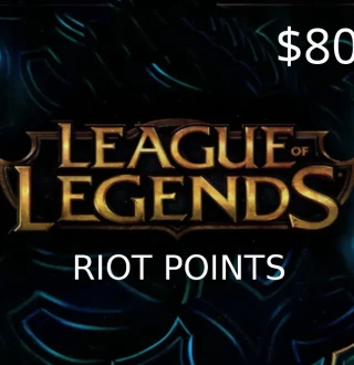 League of Legends $80 Prepaid RP Card US