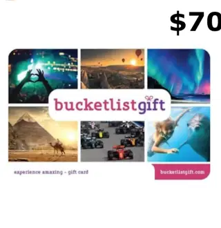 BucketlistGift USD 70 Gift Card US