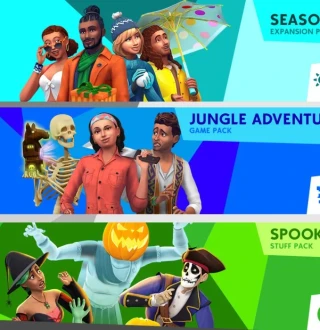 The Sims 4 Bundle - Seasons + Jungle Adventure + Spooky Stuff DLC US XBOX One / Xbox Series X|S CD Key
