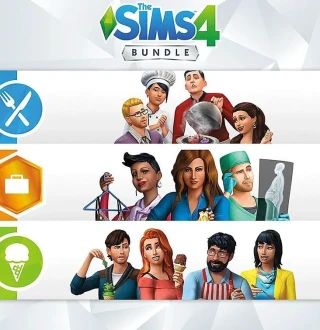 The Sims 4 - Get to Work DLC + Dine Out DLC + Cool Kitchen Stuff DLC Bundle EU XBOX One CD Key