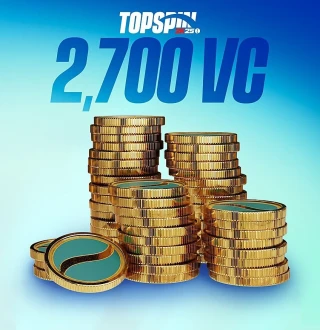 TopSpin 2K25 - 2,700 Virtual Currency Pack EU XBOX One / Xbox Series X|S CD Key