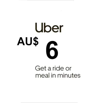 Uber AUD 6 Gift Card AU