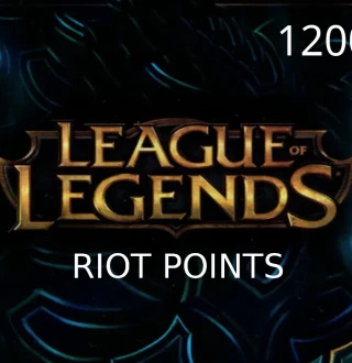 League of Legends 1200 RP Prepaid Card US