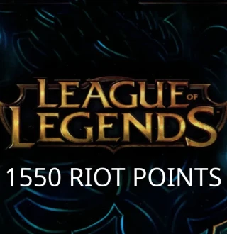 League of Legends 1550 RP Prepaid Card TR