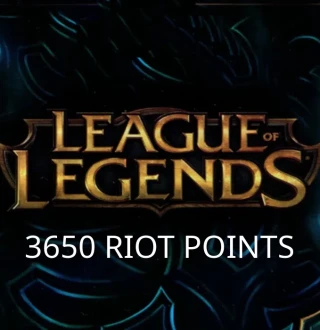 League of Legends 3650 RP Prepaid Card US