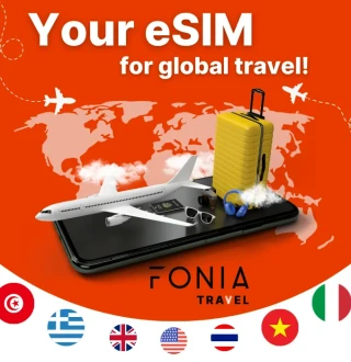eSIM Fonia Travel Oceania - 1 GB Data (valid for 7 Days)