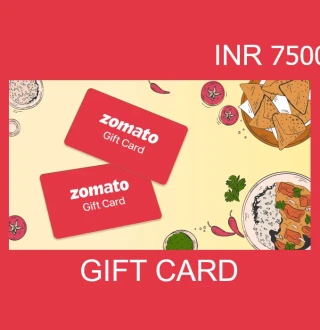 Zomato INR 7500 Gift Card IN