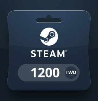 Steam Wallet TWD 1200 Gift Card TW