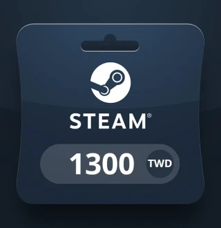 Steam Wallet TWD 1300 Gift Card TW