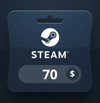 Steam Wallet USD 70 Gift Card LK