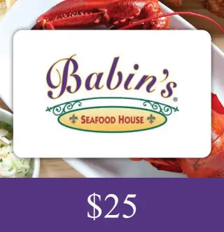 Babins Seafood House $25 Gift Card US