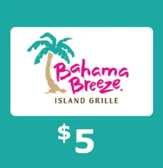 Bahama Breeze $5 Gift Card US