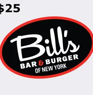 Bill's Bar &amp; Burger $25 Gift Card US