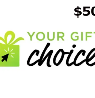 Your Gift Choice $50 Gift Card US