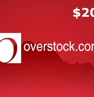 Overstock.com $20 Gift Card US