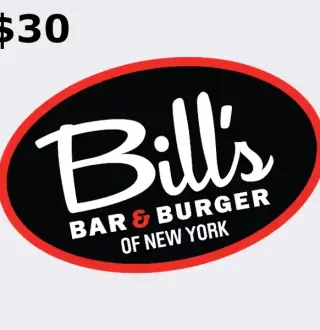 Bill's Bar &amp; Burger $30 Gift Card US