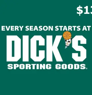 Dicks Sporting Goods $13 Gift Card US