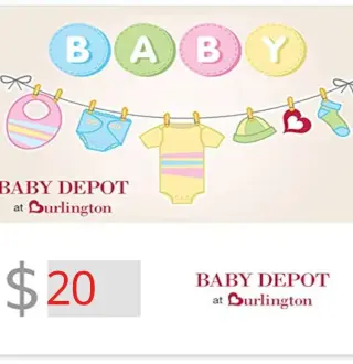 Baby Depot at Burlington USD 20 Gift Card US