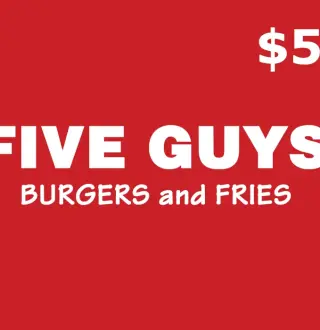 Five Guys USD 5 Gift Card US