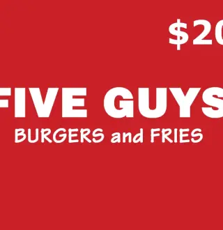 Five Guys USD 20 Gift Card US