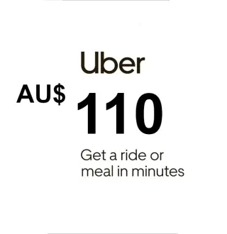 Uber AUD 110 Gift Card AU