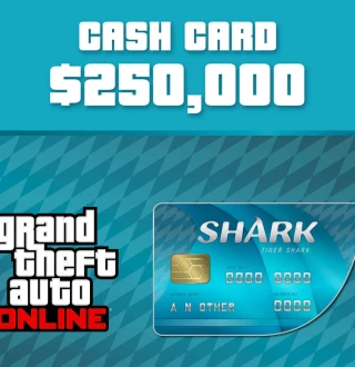 Grand Theft Auto Online - $250,000 Tiger Shark Cash Card FR PS4 CD Key