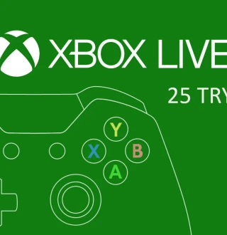 XBOX Live 25 TRY Prepaid Card TR