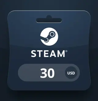 Steam Wallet USD 30 Gift Card BO