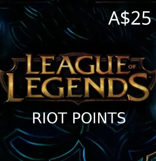 League of Legends 25 AUD Prepaid RP Card OCE