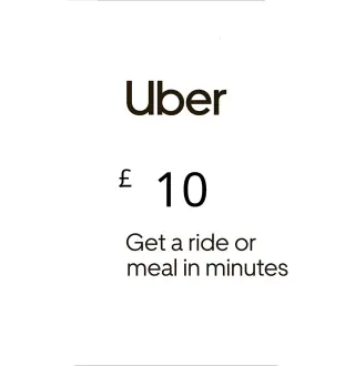 Uber £10 UK Gift Card
