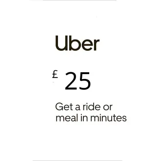 Uber £25 UK Gift Card