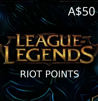 League of Legends 50 AUD Prepaid RP Card OCE
