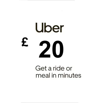 Uber GBP 20 Gift Card UK
