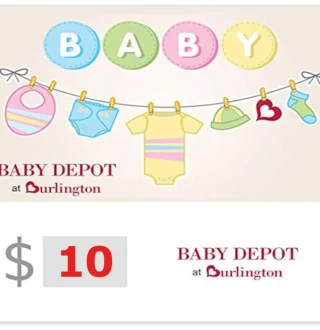 Baby Depot at Burlington $10 Gift Card US