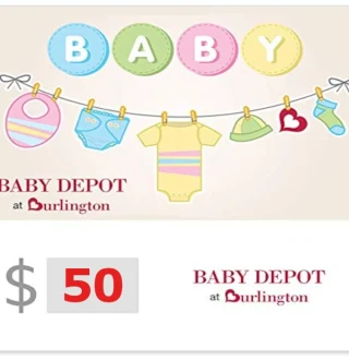 Baby Depot at Burlington $50 Gift Card US